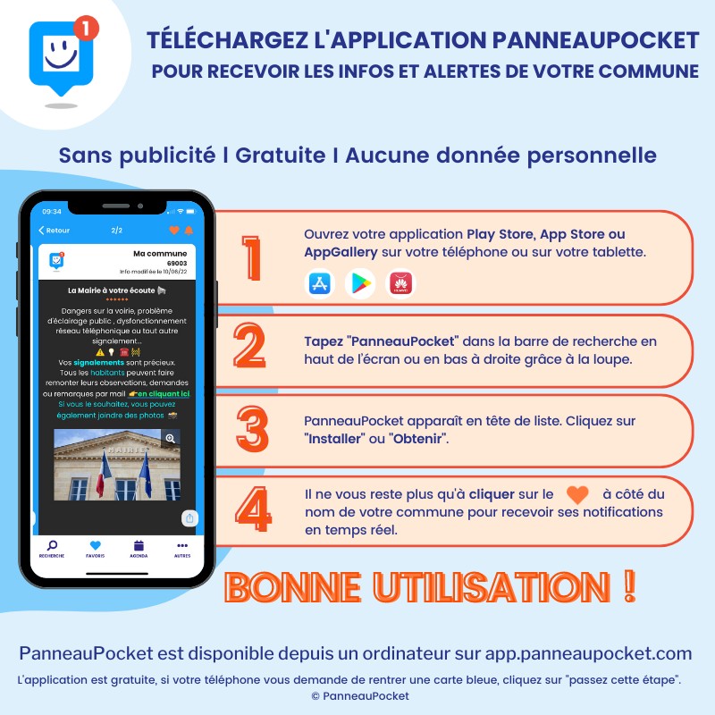 pour télécharger panneau pocket suivez le guide